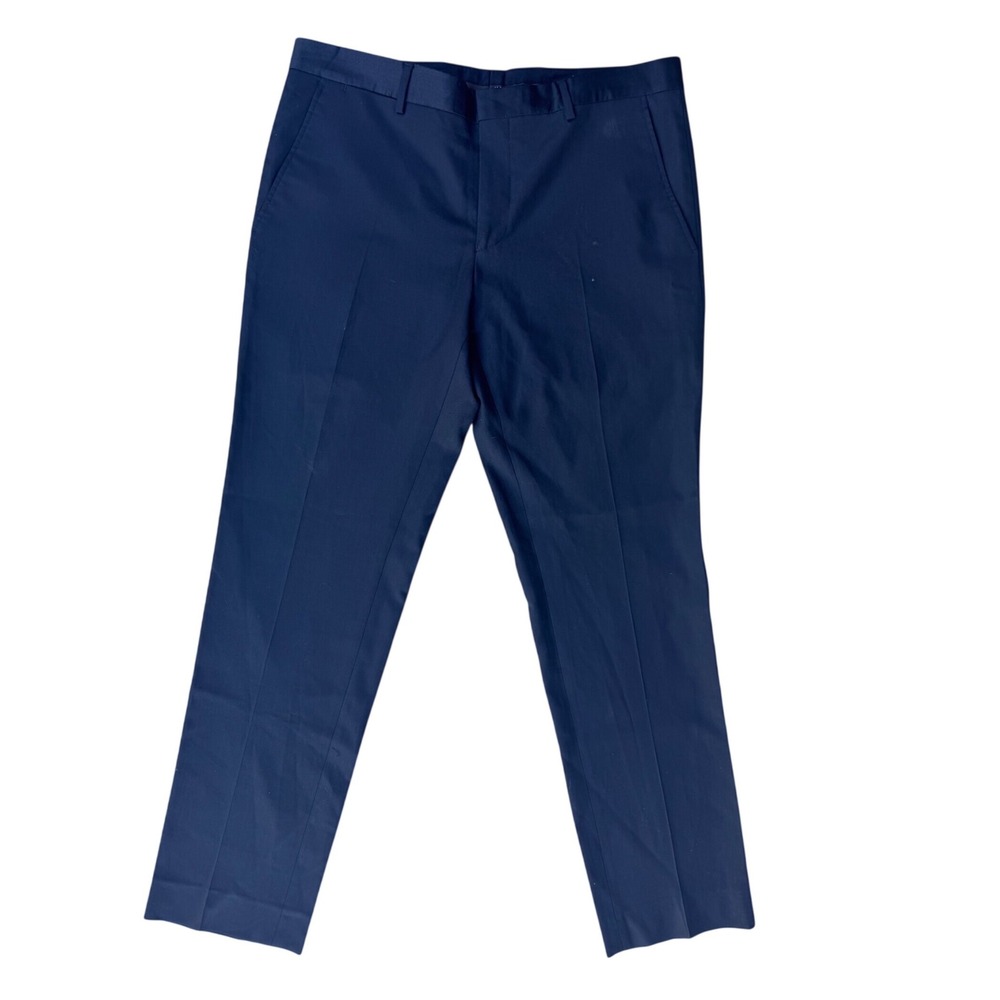 Zara Man Basic Navy Blue Dress Pants Chinos Mens Size 32 Made in Turkey